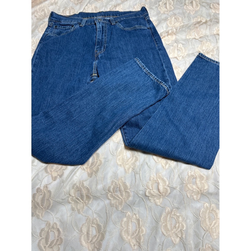 Levis 505 Mens 32x32 Blue Straight Leg Jeans
